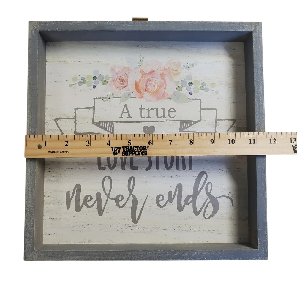 Love Story Decorative Wall Art Set with Inspirational Quotes New